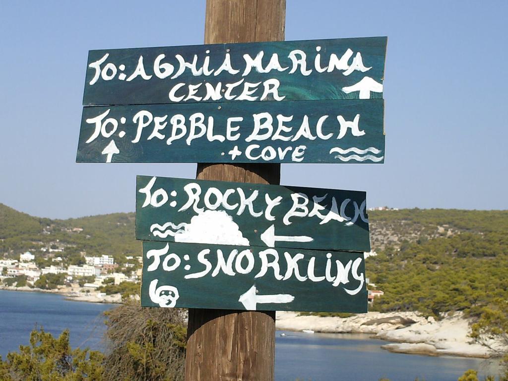 Kavos Bay Seafront Hotel Agia Marina  Dış mekan fotoğraf